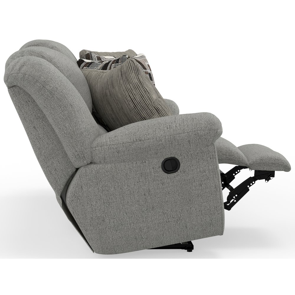 Trifecta Reclining Sofa with 3 Reclining Seats and Drop Down Table. Picture 14