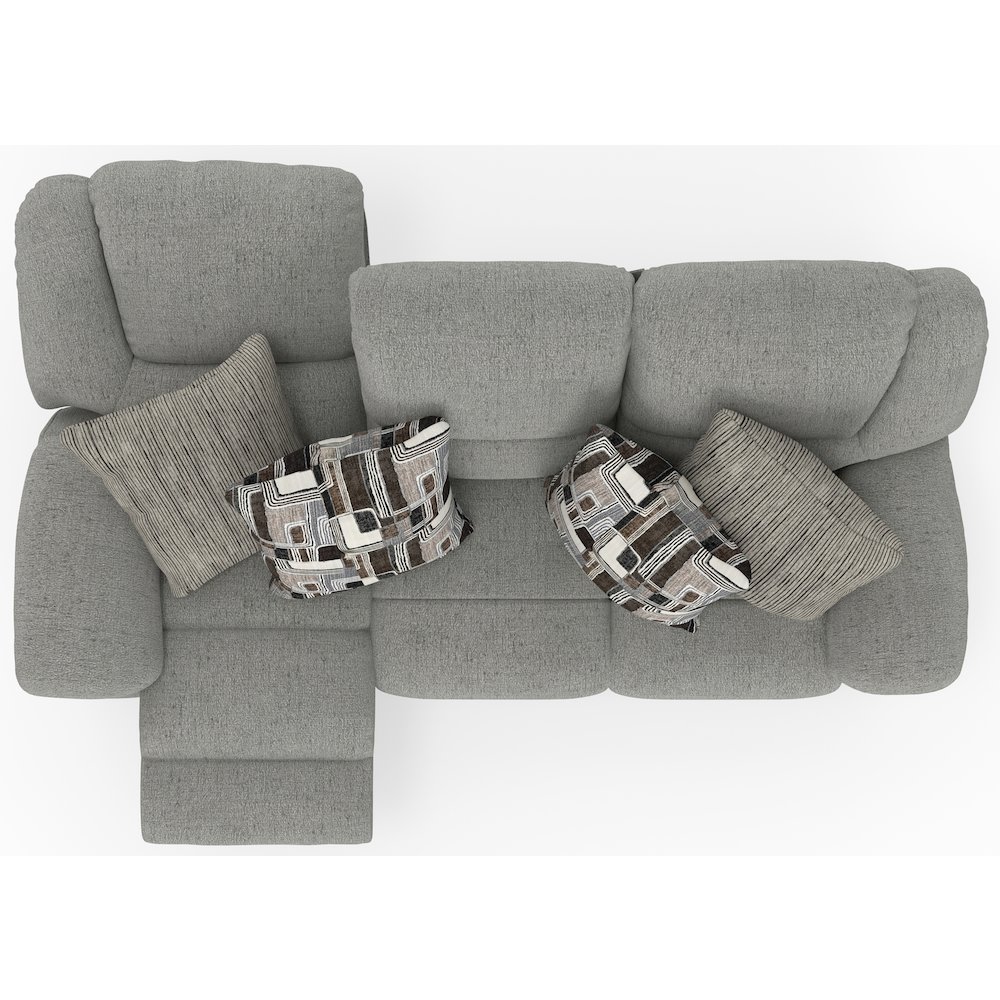 Trifecta Reclining Sofa with 3 Reclining Seats and Drop Down Table. Picture 17