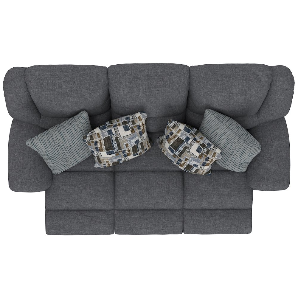 Trifecta Reclining Sofa with 3 Reclining Seats and Drop Down Table. Picture 4