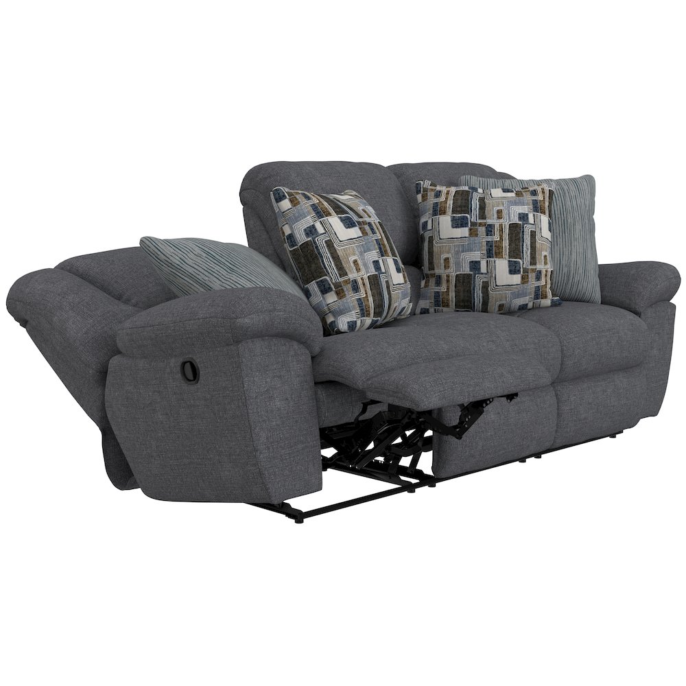 Trifecta Reclining Sofa with 3 Reclining Seats and Drop Down Table. Picture 5