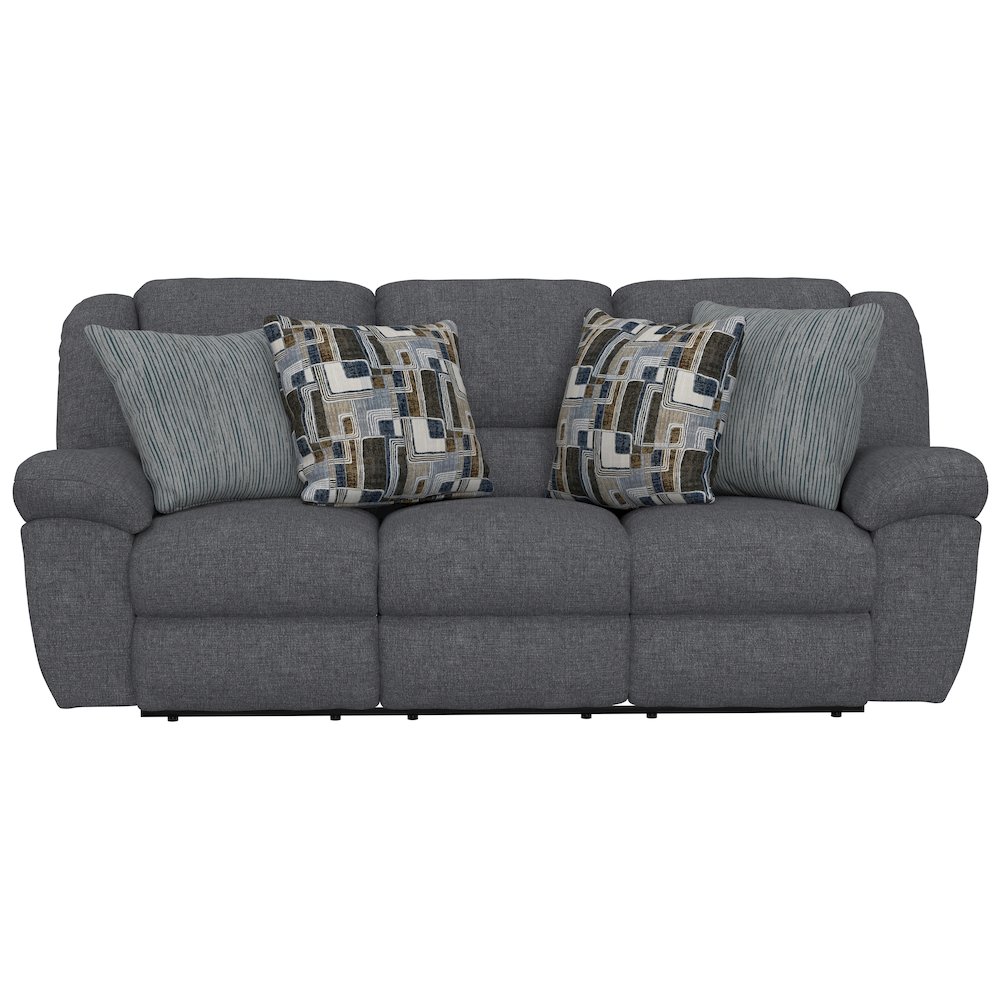 Trifecta Reclining Sofa with 3 Reclining Seats and Drop Down Table. Picture 12