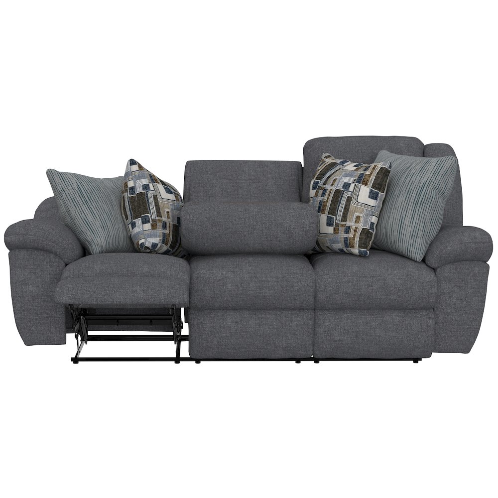 Trifecta Reclining Sofa with 3 Reclining Seats and Drop Down Table. Picture 14