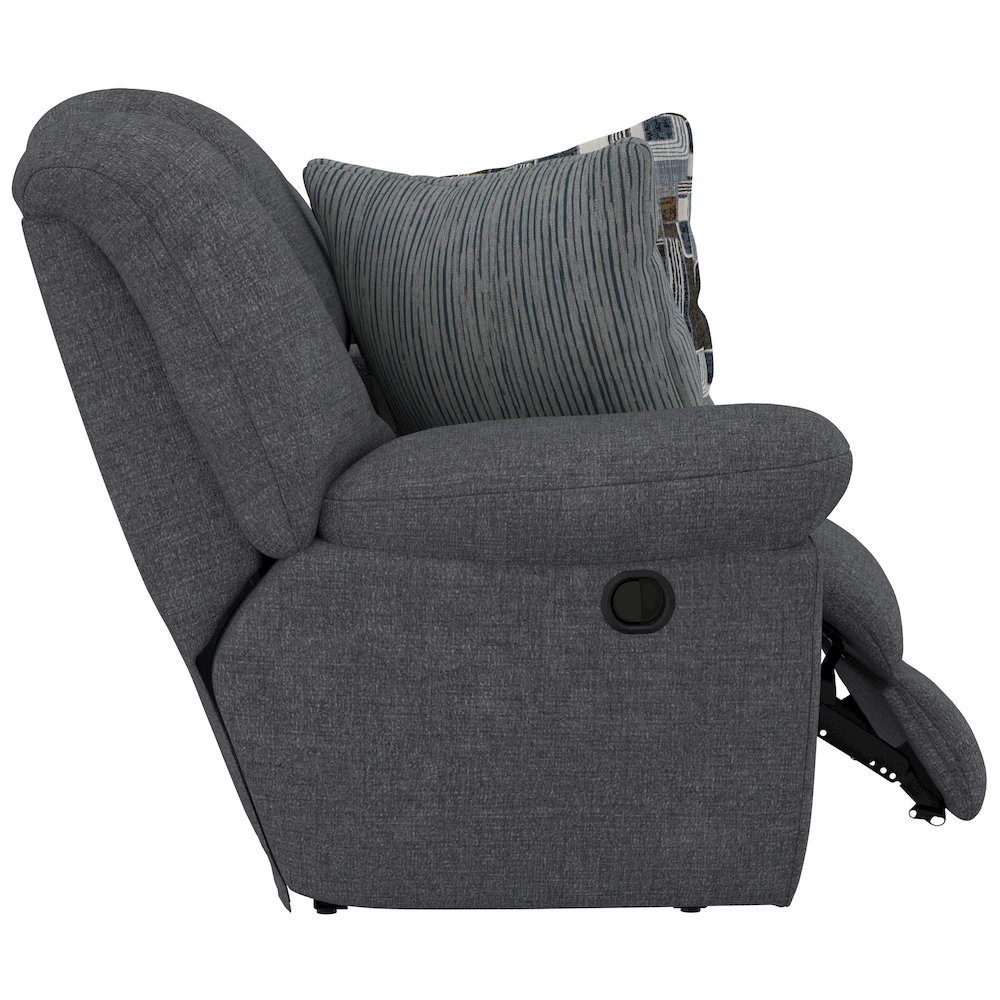 Trifecta Reclining Sofa with 3 Reclining Seats and Drop Down Table. Picture 23
