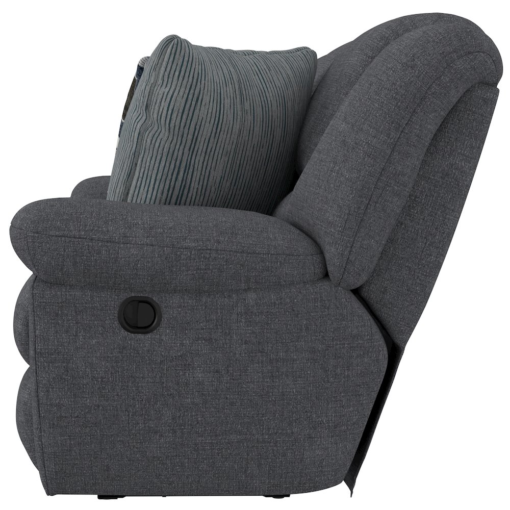 Trifecta Reclining Sofa with 3 Reclining Seats and Drop Down Table. Picture 24