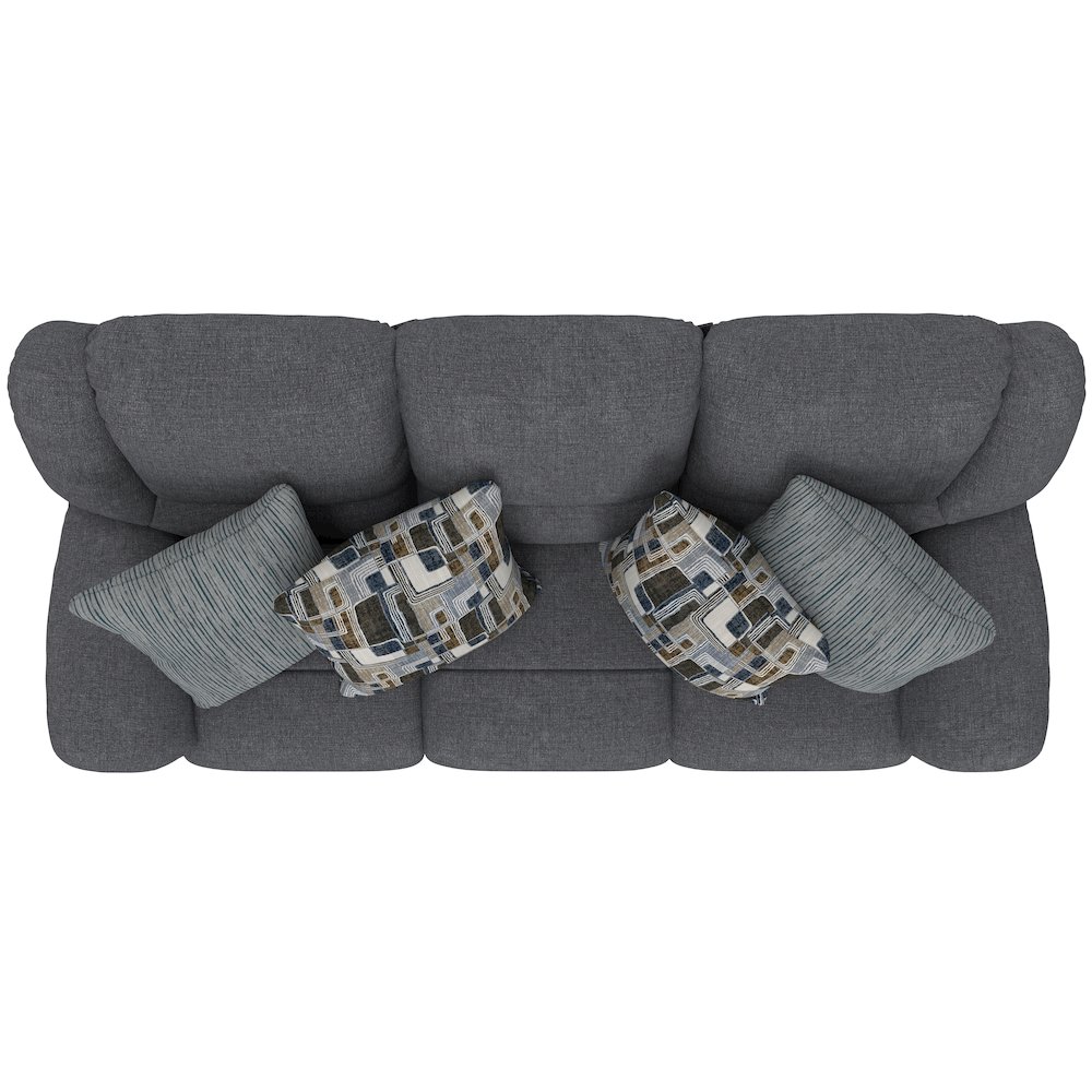 Trifecta Reclining Sofa with 3 Reclining Seats and Drop Down Table. Picture 27