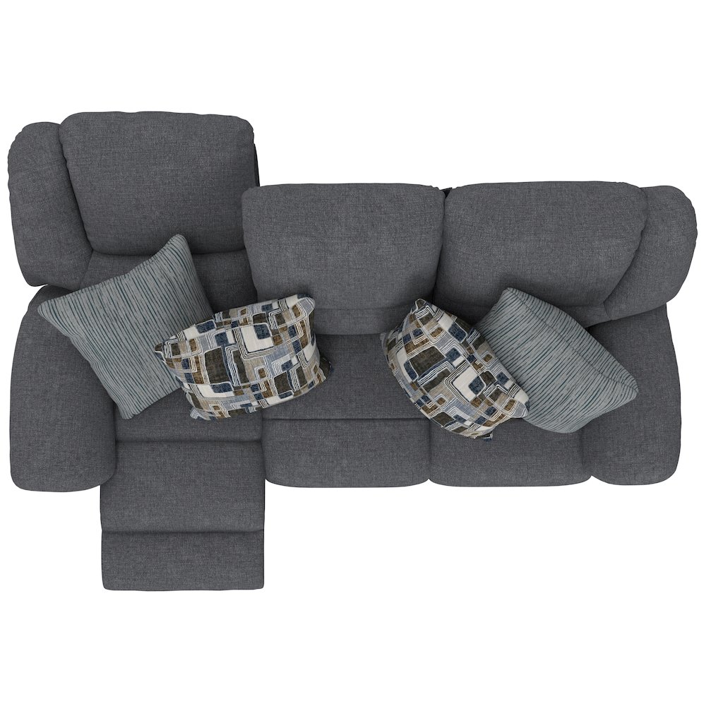 Trifecta Reclining Sofa with 3 Reclining Seats and Drop Down Table. Picture 28