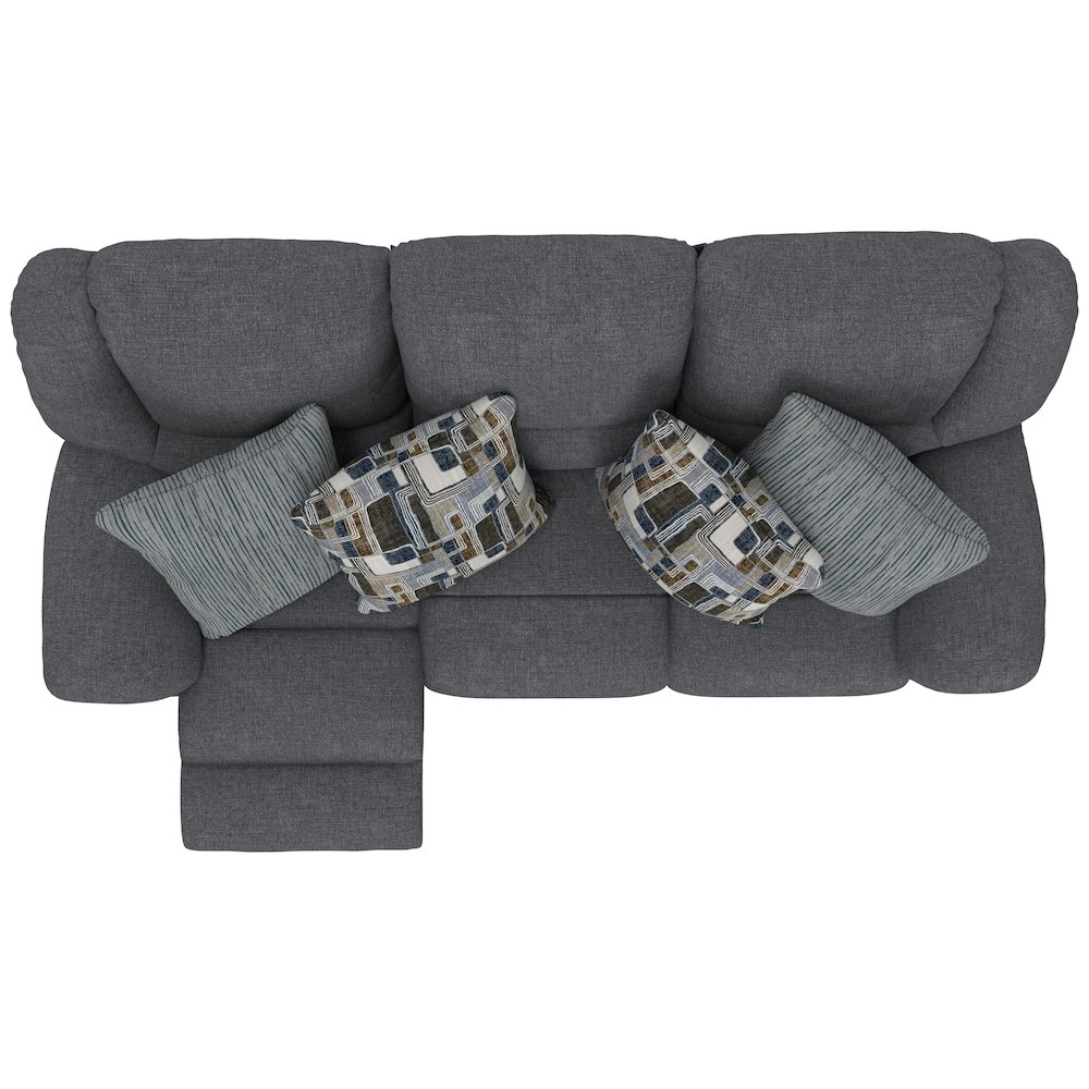 Trifecta Reclining Sofa with 3 Reclining Seats and Drop Down Table. Picture 30