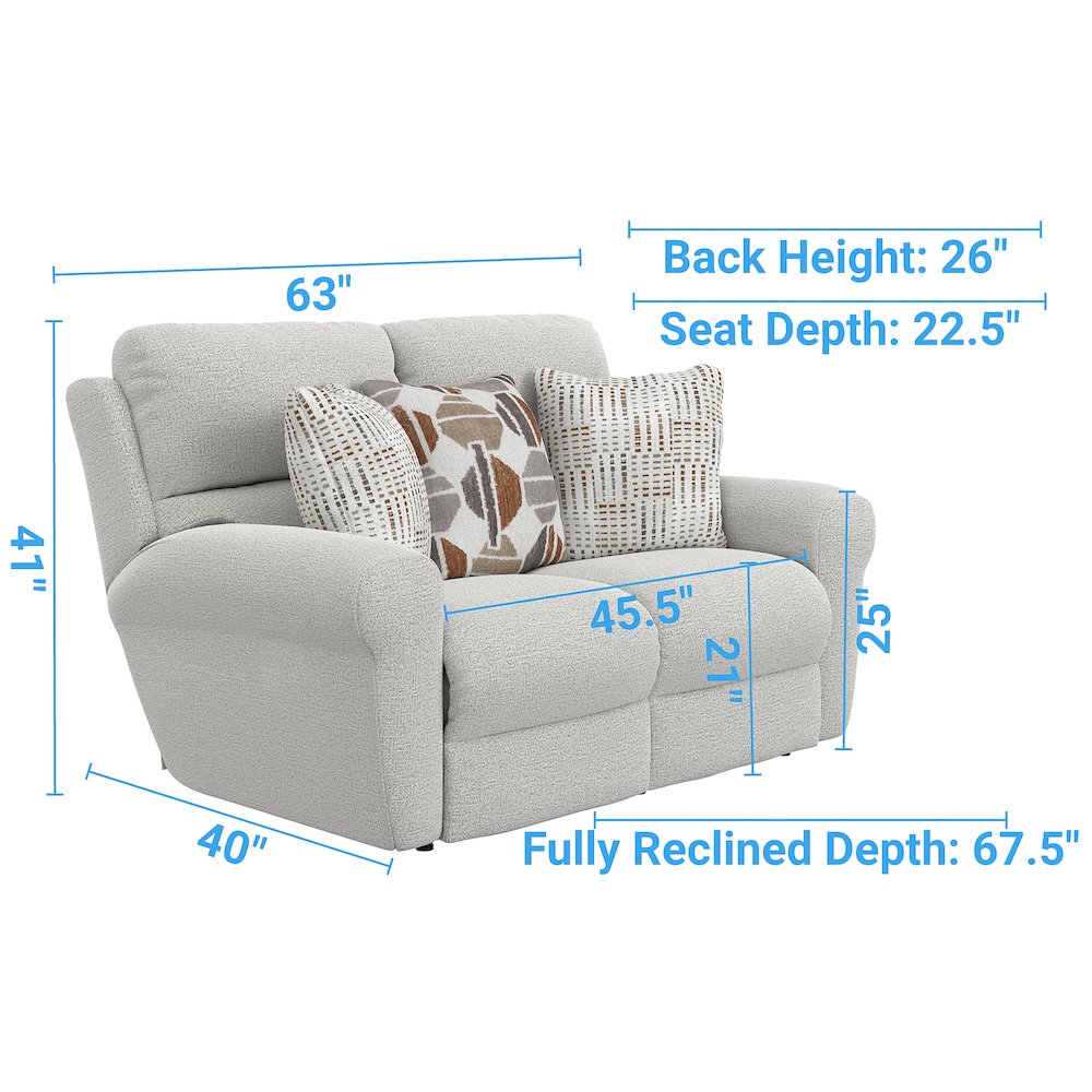 Kellen Power Zero Gravity Reclining Loveseat. Picture 16