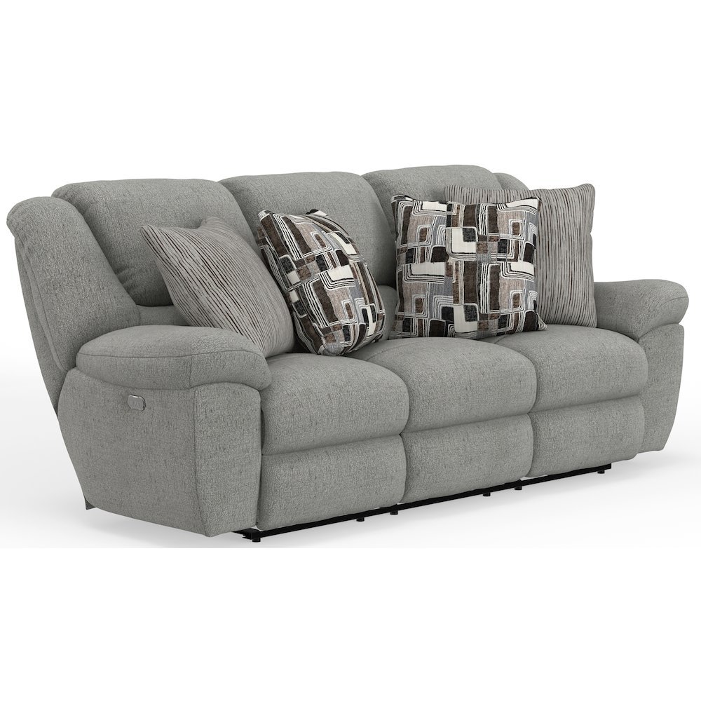 Trifecta Power Reclining Sofa with 3 Reclining Seats and Drop Down Table. Picture 1