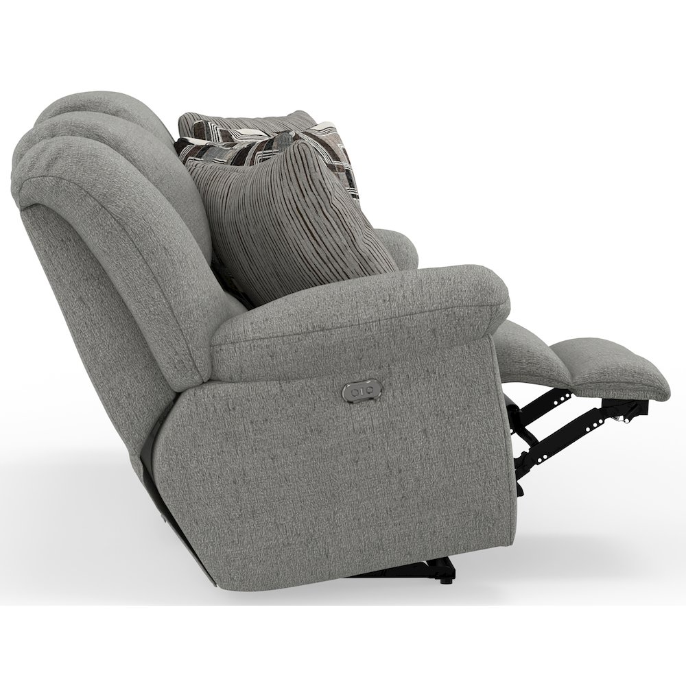 Trifecta Power Reclining Sofa with 3 Reclining Seats and Drop Down Table. Picture 25