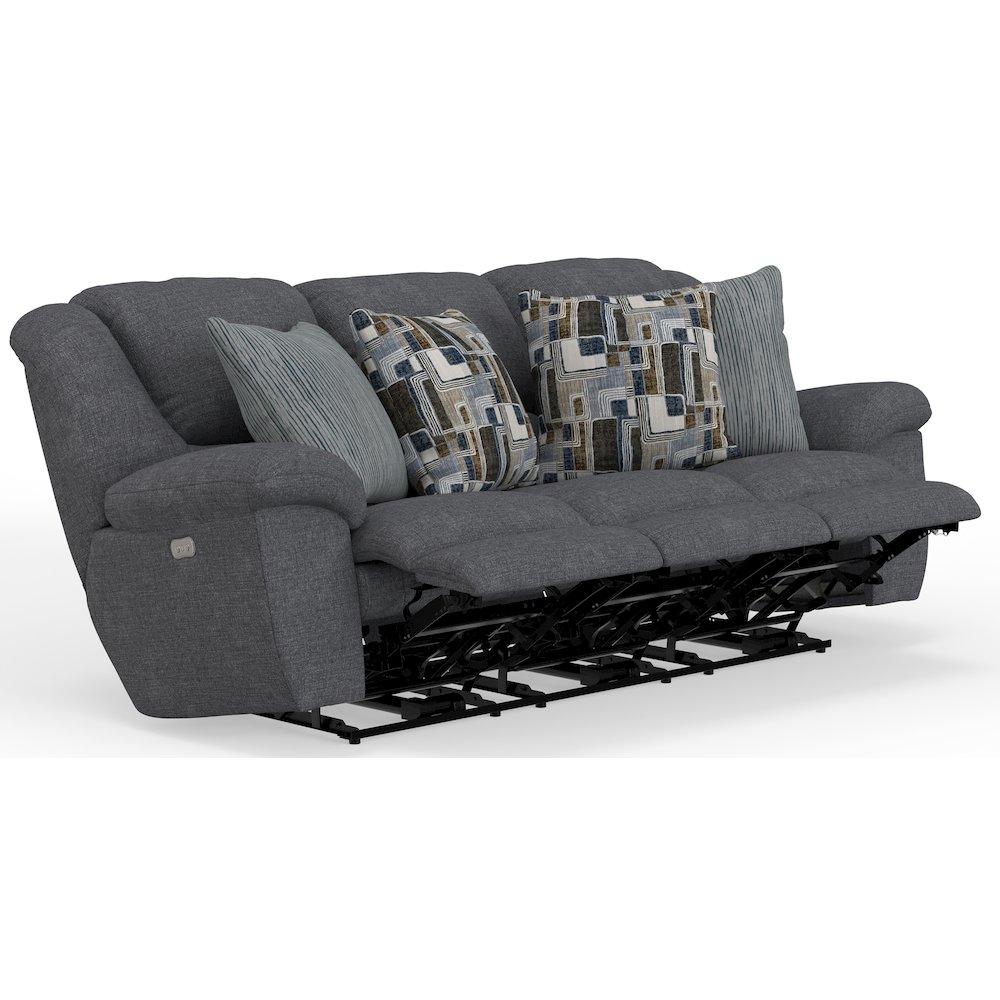 Trifecta Power Reclining Sofa with 3 Reclining Seats and Drop Down Table. Picture 2