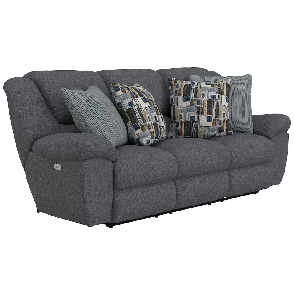 Trifecta Power Reclining Sofa with 3 Reclining Seats and Drop Down Table. Picture 1