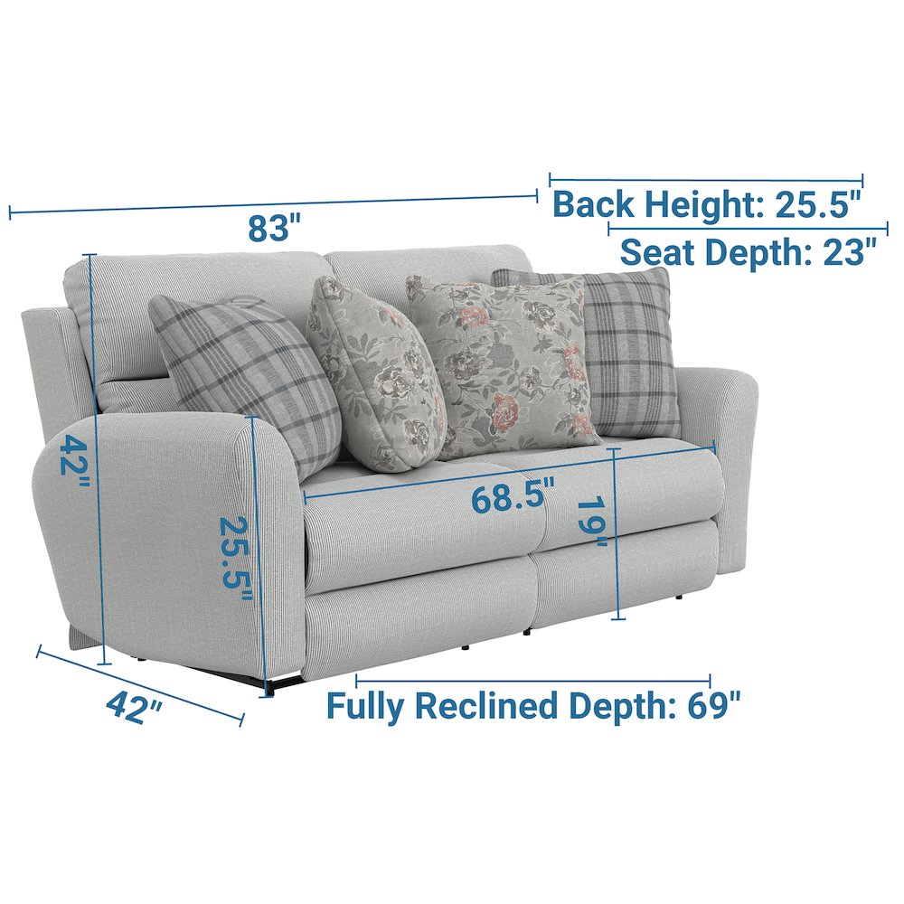 Chappy Power Lay Flat Reclining Sofa. Picture 20