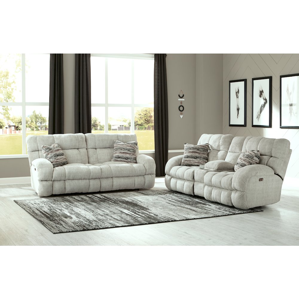 Ashland Power Lay Flat Reclining Sofa. Picture 7