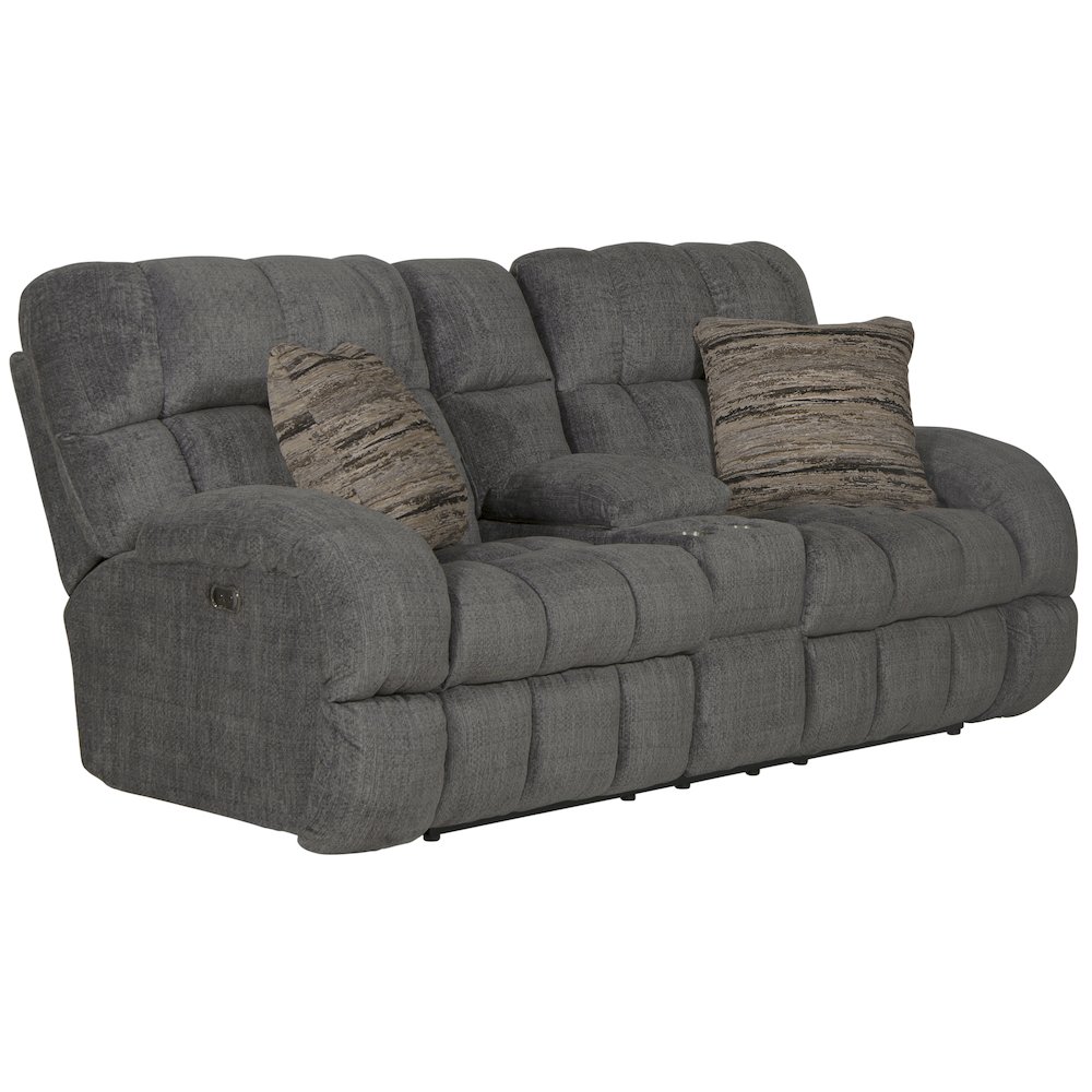 Ashland Power Lay Flat Reclining Console Loveseat. Picture 2