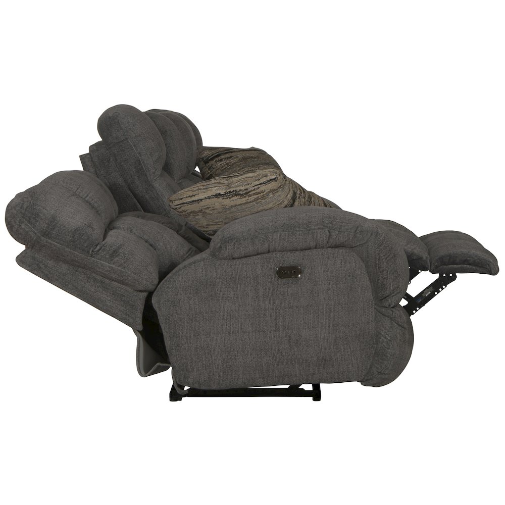 Ashland Power Lay Flat Reclining Console Loveseat. Picture 8