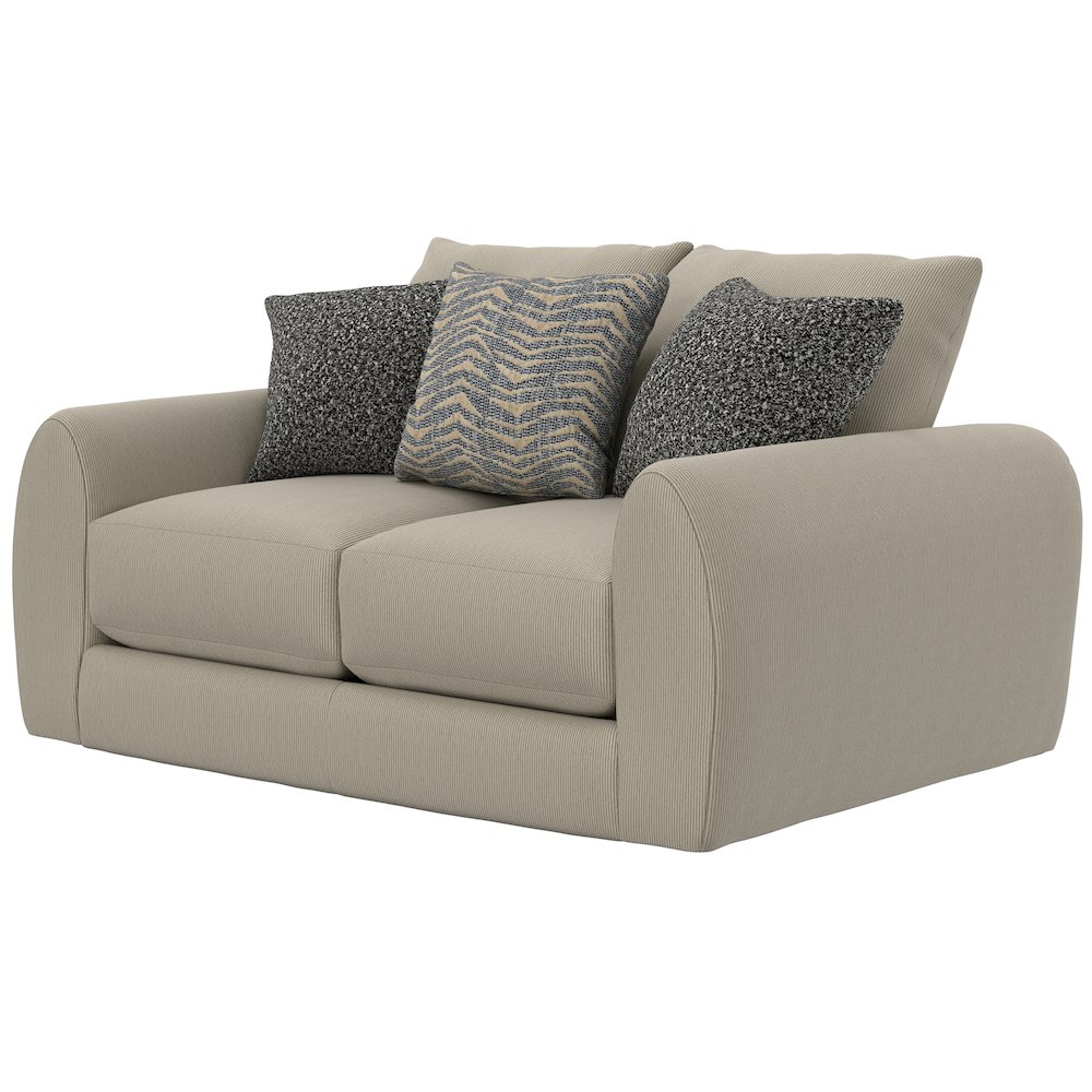 Ezra Loveseat with Cuddler Coil Cushions in Brown Color. Picture 2