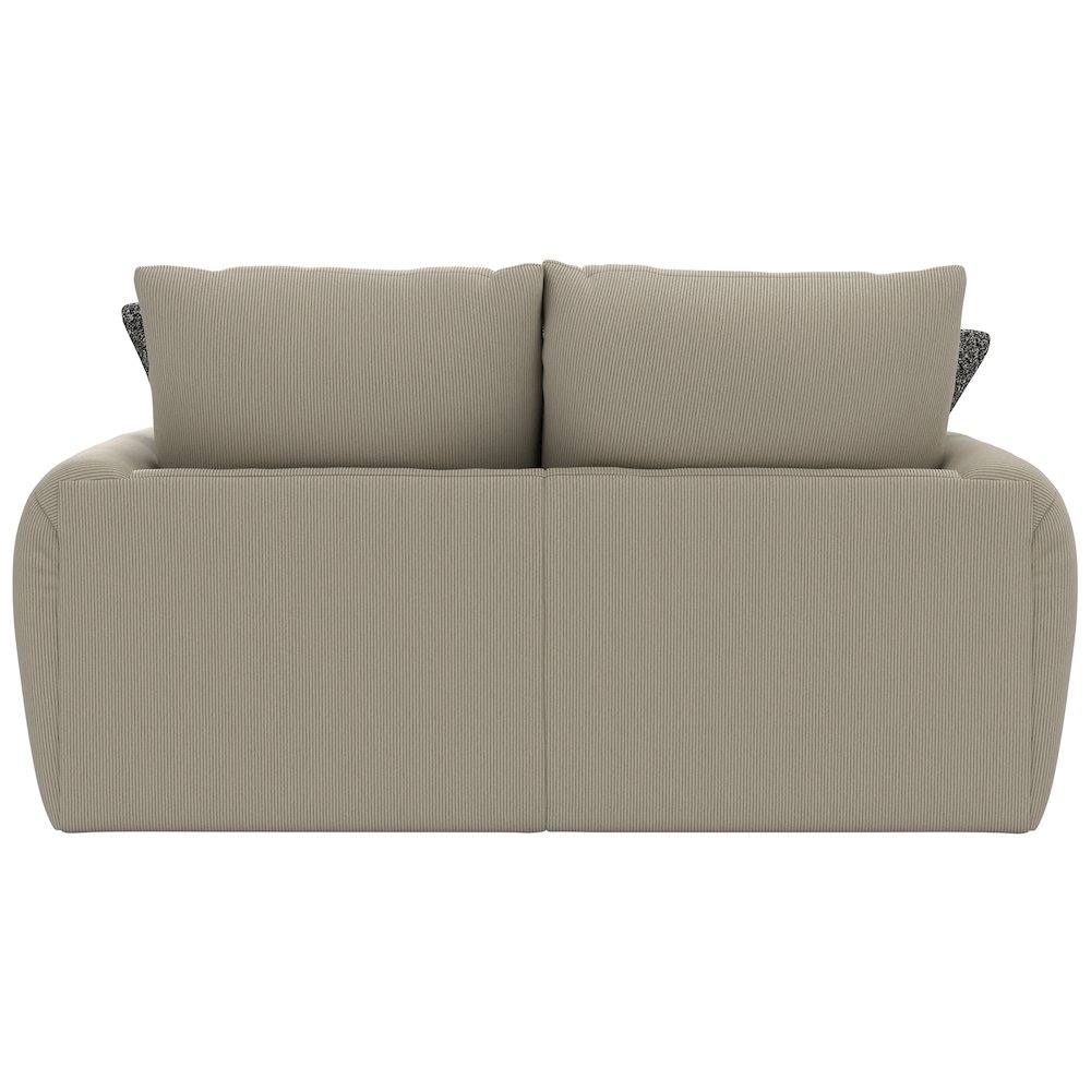 Ezra Loveseat with Cuddler Coil Cushions in Brown Color. Picture 13