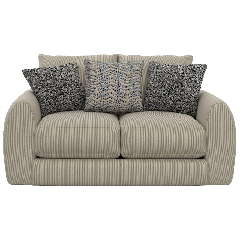 Ezra Loveseat with Cuddler Coil Cushions in Brown Color. Picture 15
