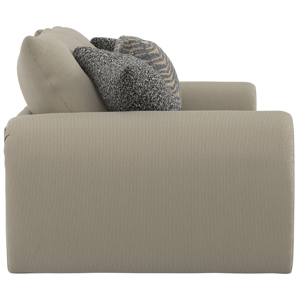 Ezra Loveseat with Cuddler Coil Cushions in Brown Color. Picture 19
