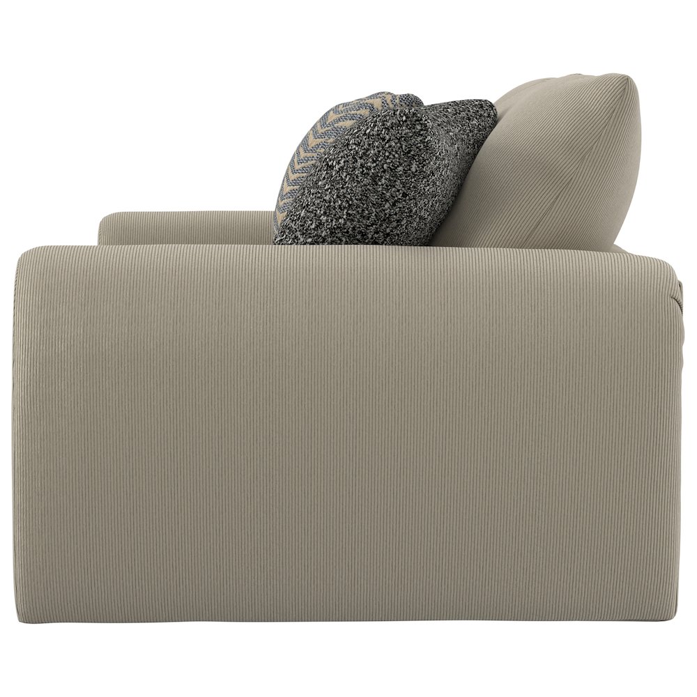 Ezra Loveseat with Cuddler Coil Cushions in Brown Color. Picture 20