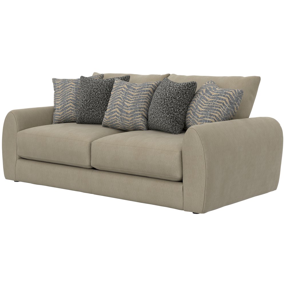 Ezra Sofa with Cuddler Coil Cushions in Brown Color. Picture 2