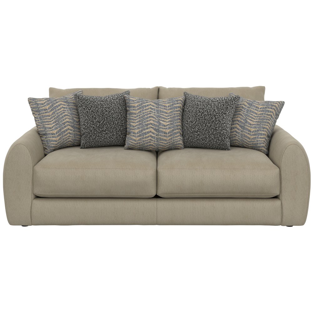 Ezra Sofa with Cuddler Coil Cushions in Brown Color. Picture 18