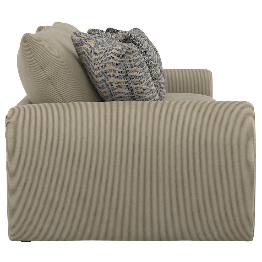 Ezra Sofa with Cuddler Coil Cushions in Brown Color. Picture 24