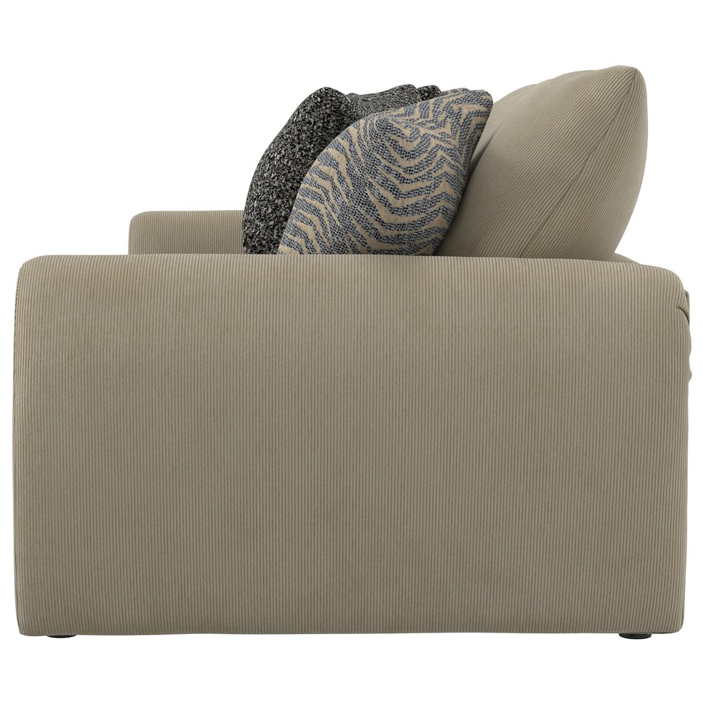 Ezra Sofa with Cuddler Coil Cushions in Brown Color. Picture 25