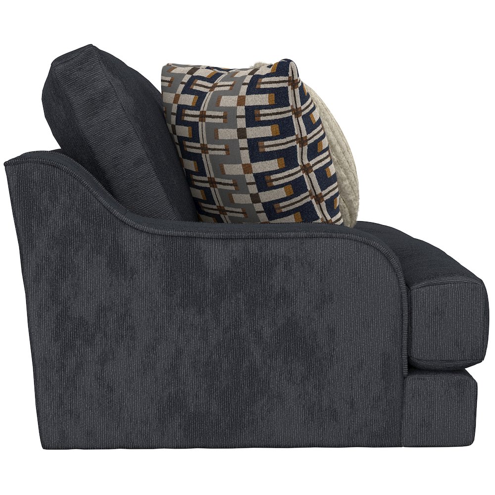 Olympus Loveseat with Cuddler Coil Cushions in Blue Color. Picture 5