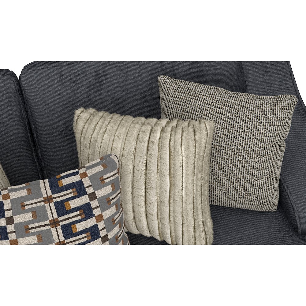 Olympus Sofa with Cuddler Coil Cushions in Blue Color. Picture 8