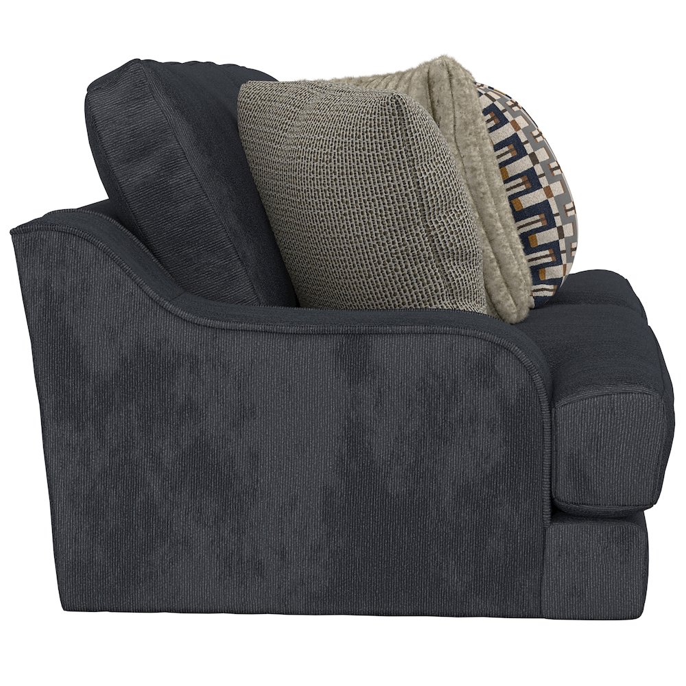 Olympus Sofa with Cuddler Coil Cushions in Blue Color. Picture 7