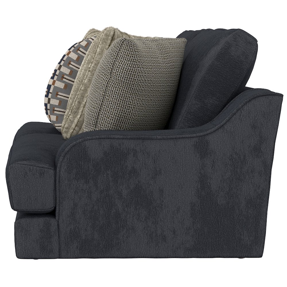 Olympus Sofa with Cuddler Coil Cushions in Blue Color. Picture 6