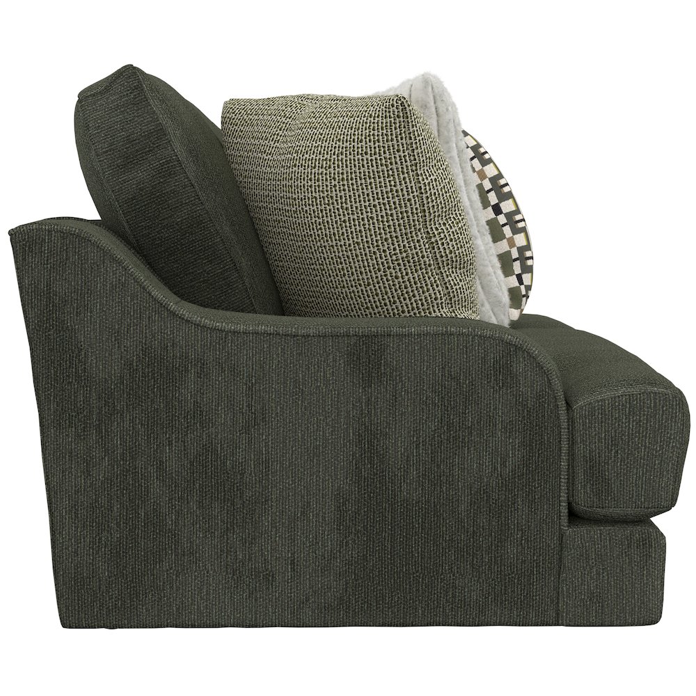 Olympus Sofa with Cuddler Coil Cushions in Green Color. Picture 9