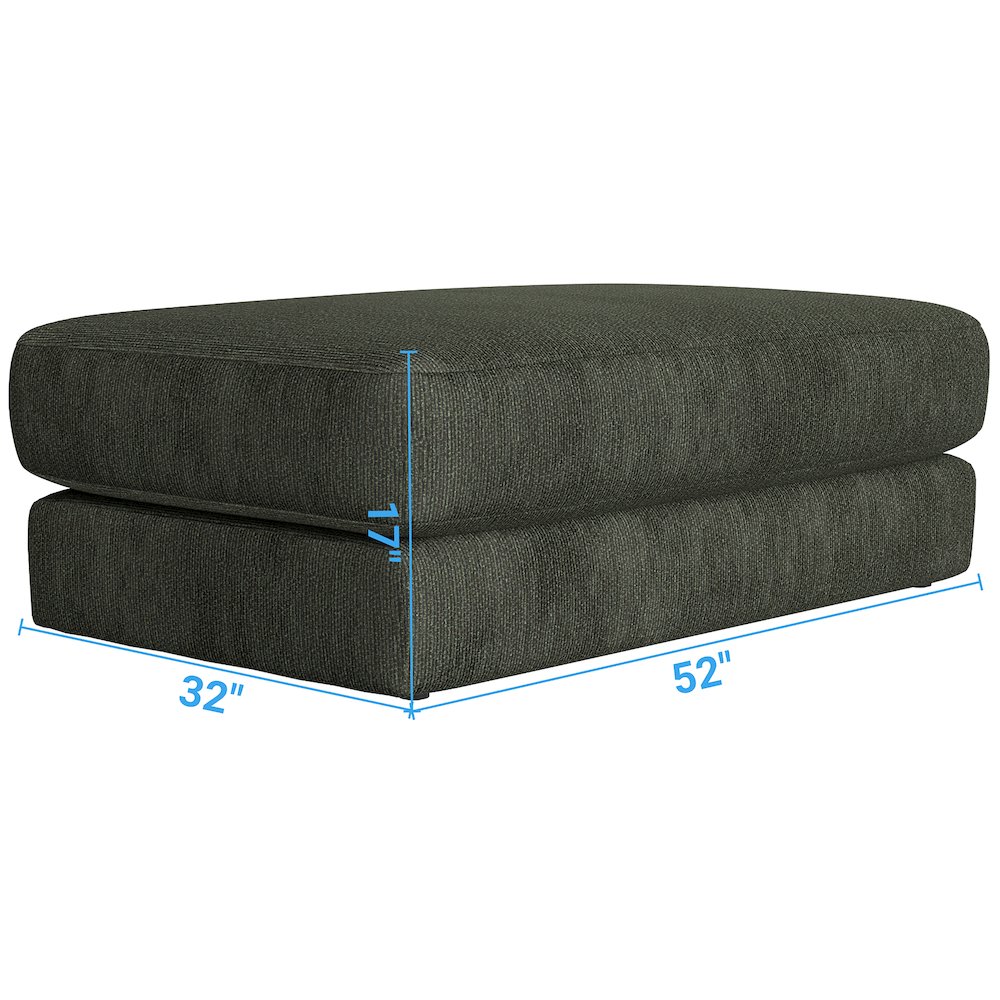 Olympus Ottoman in Green Color. Picture 3