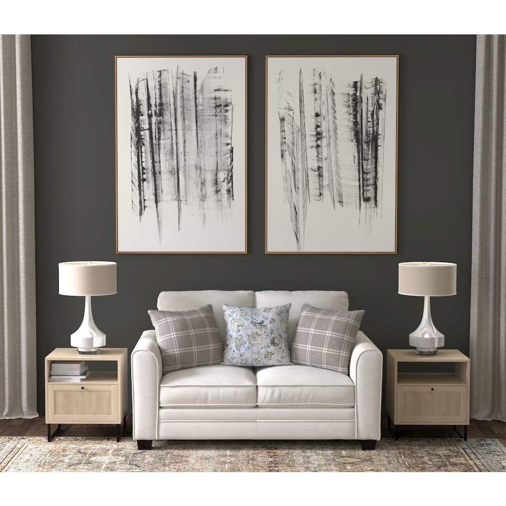 Magnolia Loveseat in Beige Color. Picture 5