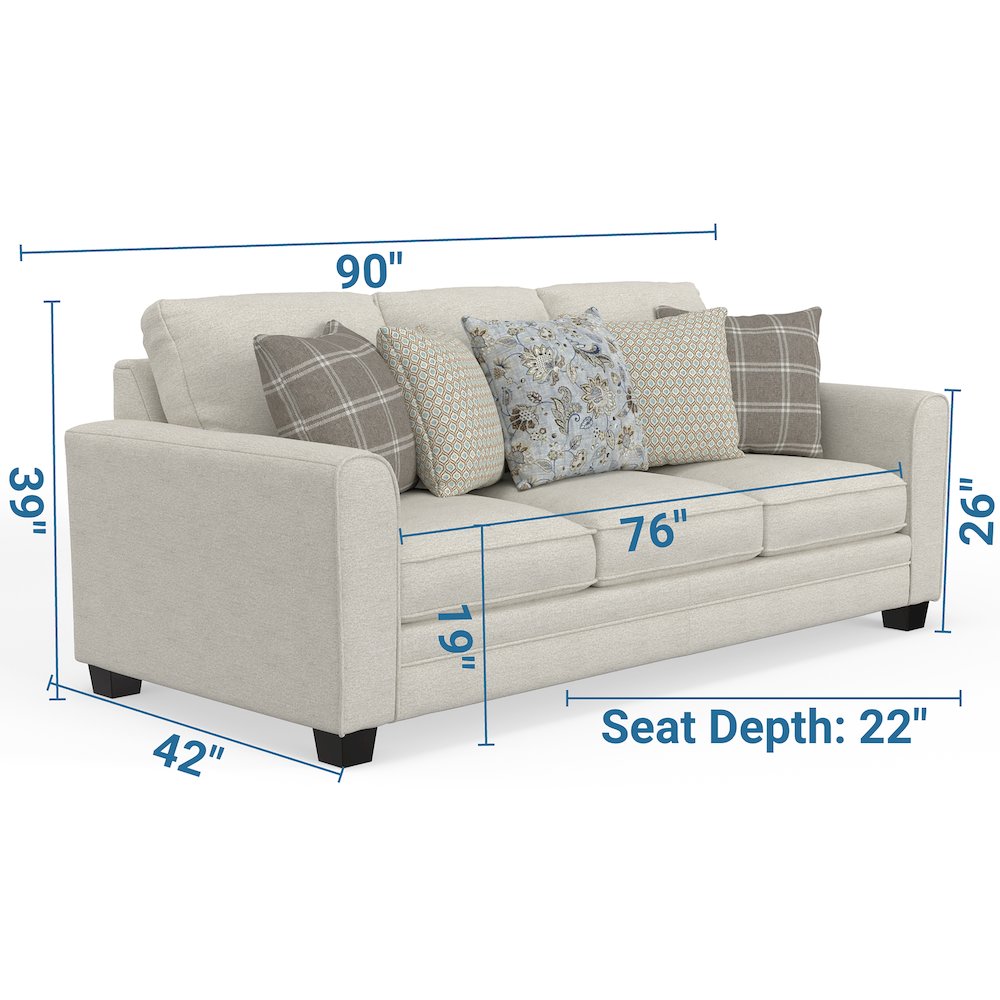 Magnolia Sofa in Beige Color. Picture 3
