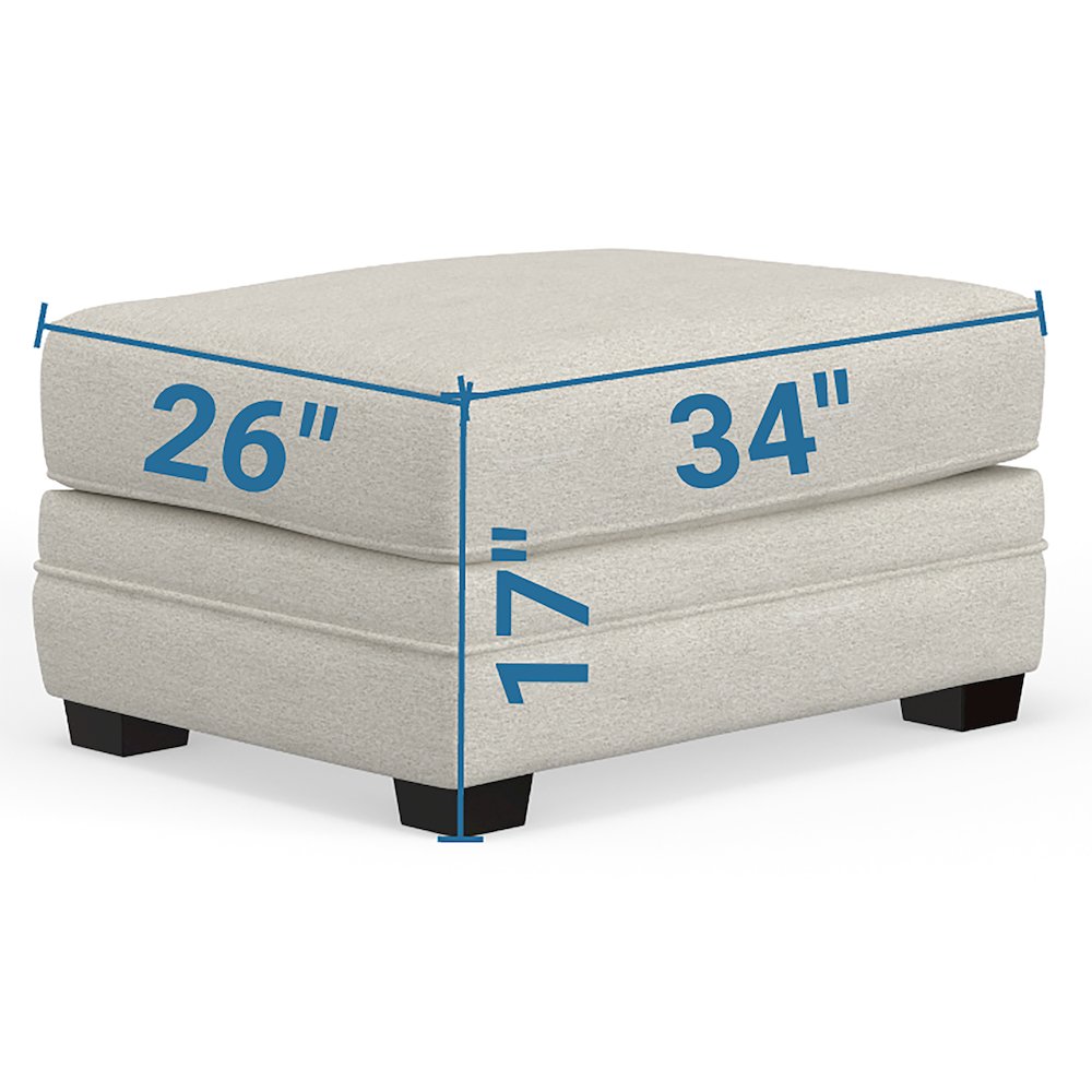 Magnolia Ottoman in Beige Color. Picture 3