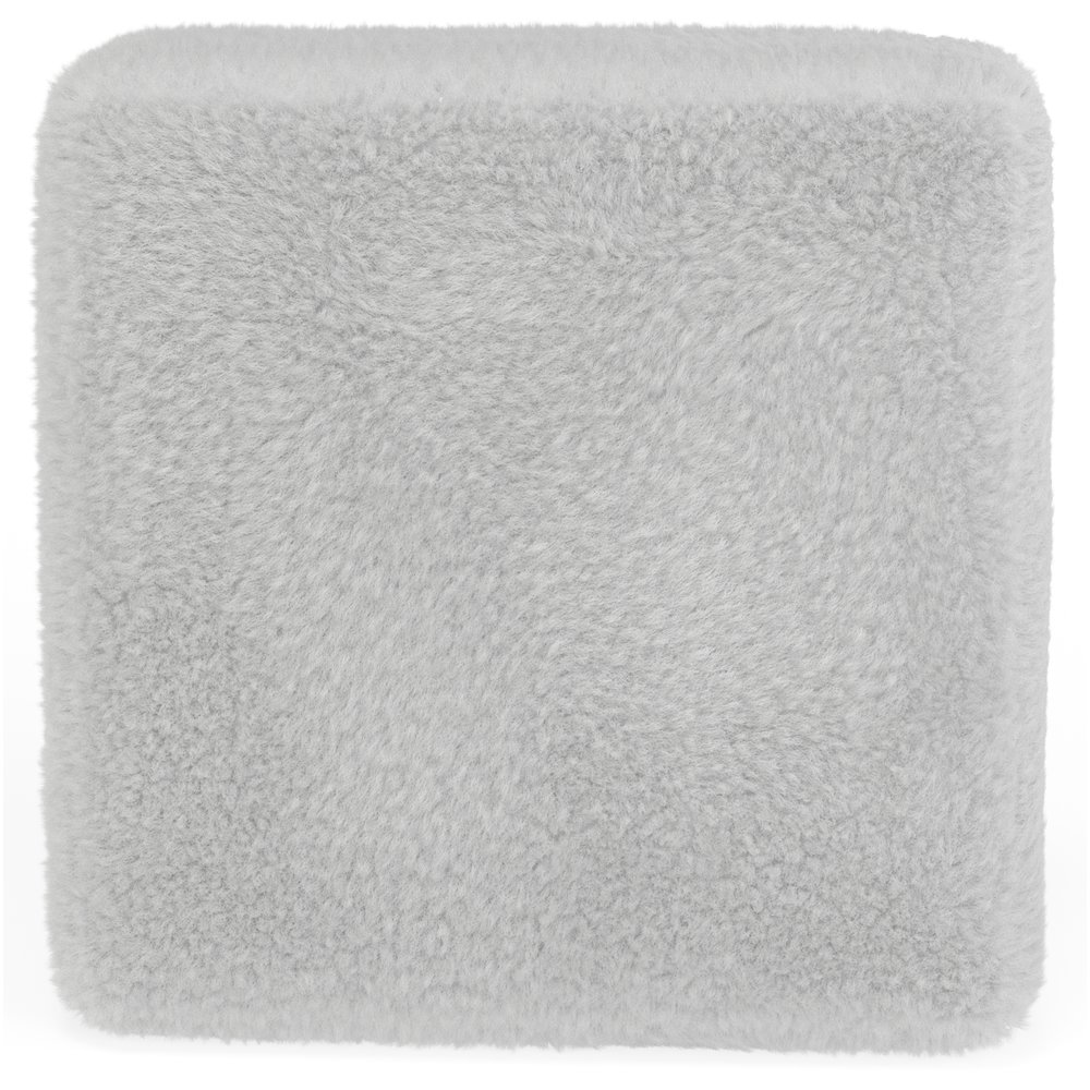 Bankside Cocktail Ottoman in White Color. Picture 4
