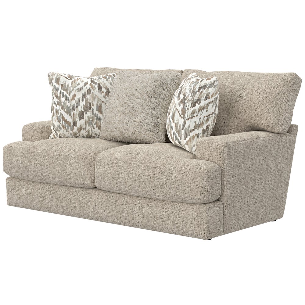 Brett Loveseat with Cuddler Cushions in Brown Color. Picture 2