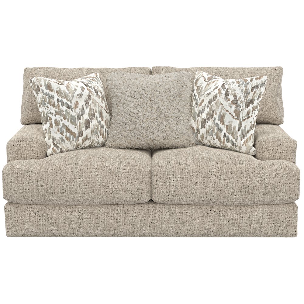 Brett Loveseat with Cuddler Cushions in Brown Color. Picture 5
