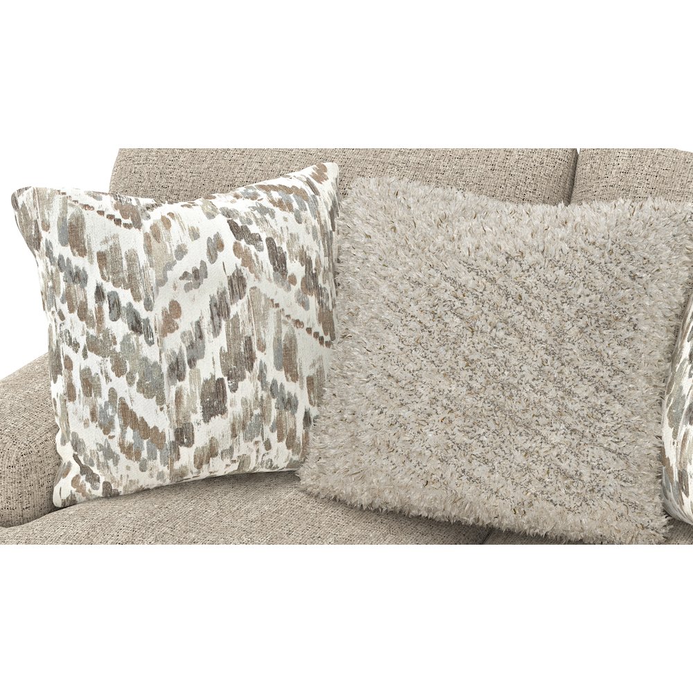 Brett Loveseat with Cuddler Cushions in Brown Color. Picture 6