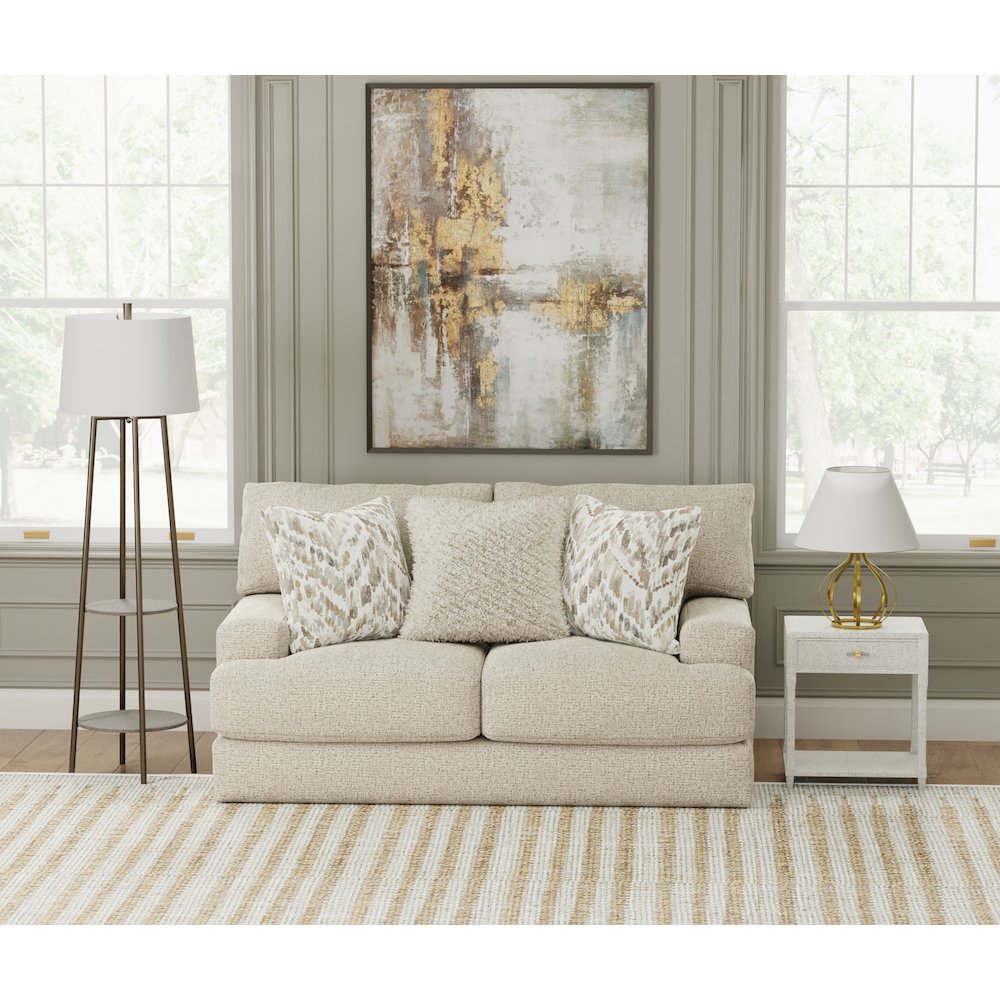 Brett Loveseat with Cuddler Cushions in Brown Color. Picture 8