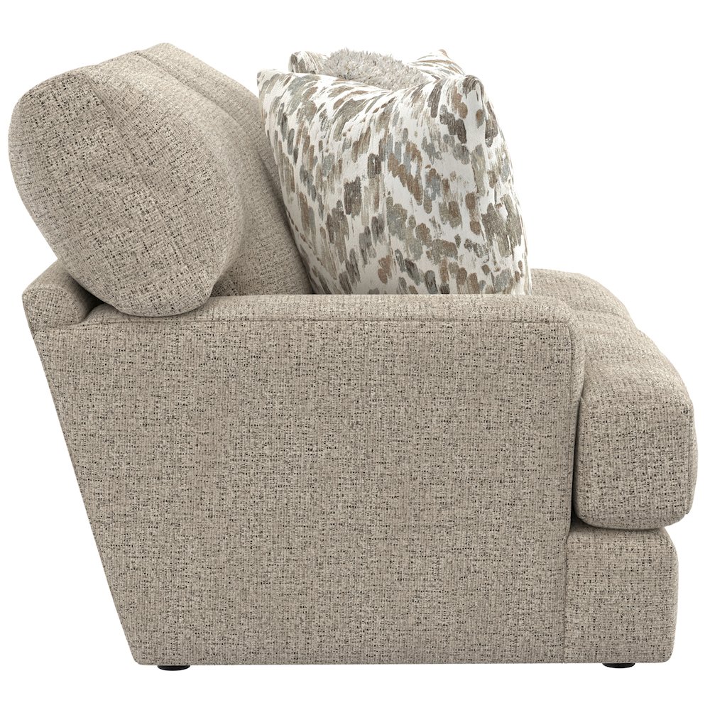 Brett Loveseat with Cuddler Cushions in Brown Color. Picture 9
