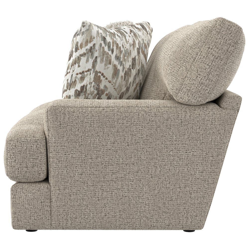 Brett Loveseat with Cuddler Cushions in Brown Color. Picture 10