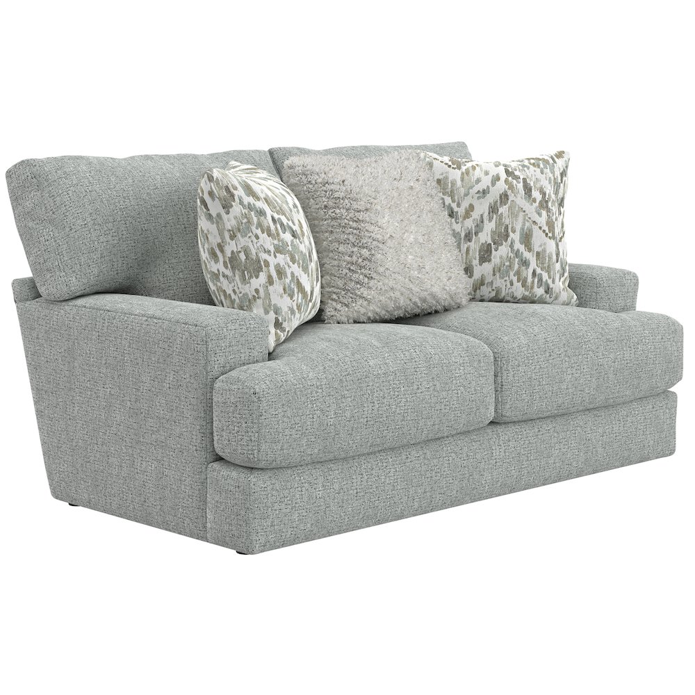 Brett Loveseat with Cuddler Cushions in Blue Color. Picture 2
