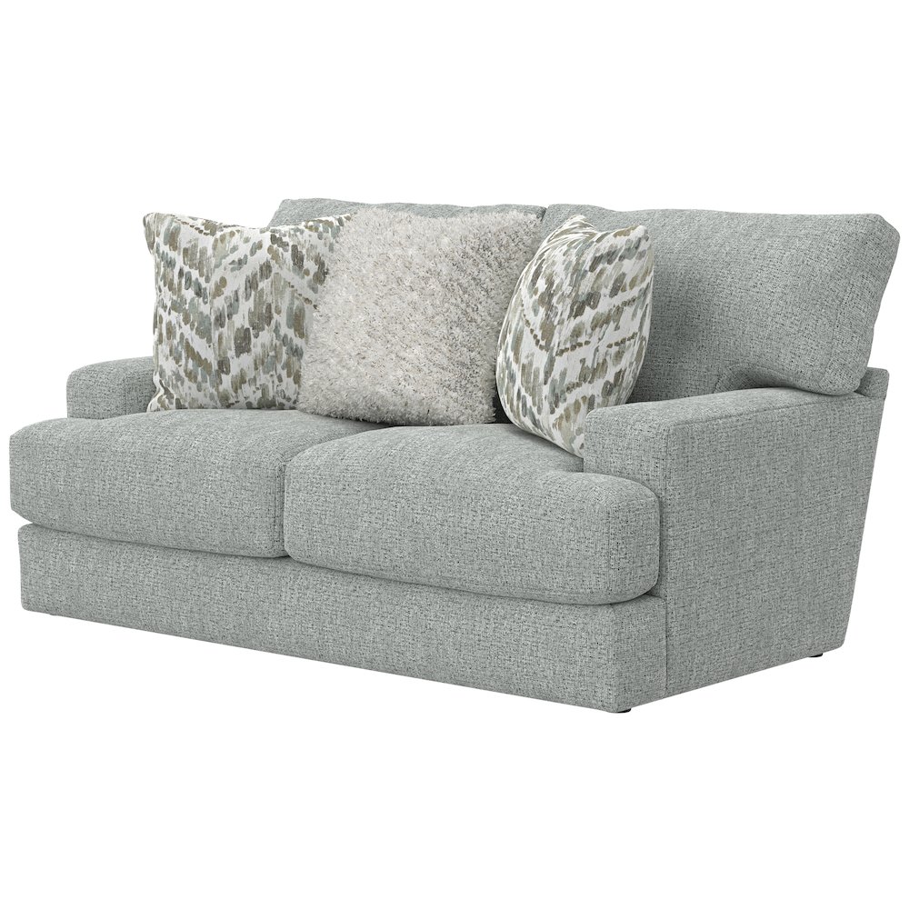 Brett Loveseat with Cuddler Cushions in Blue Color. Picture 3