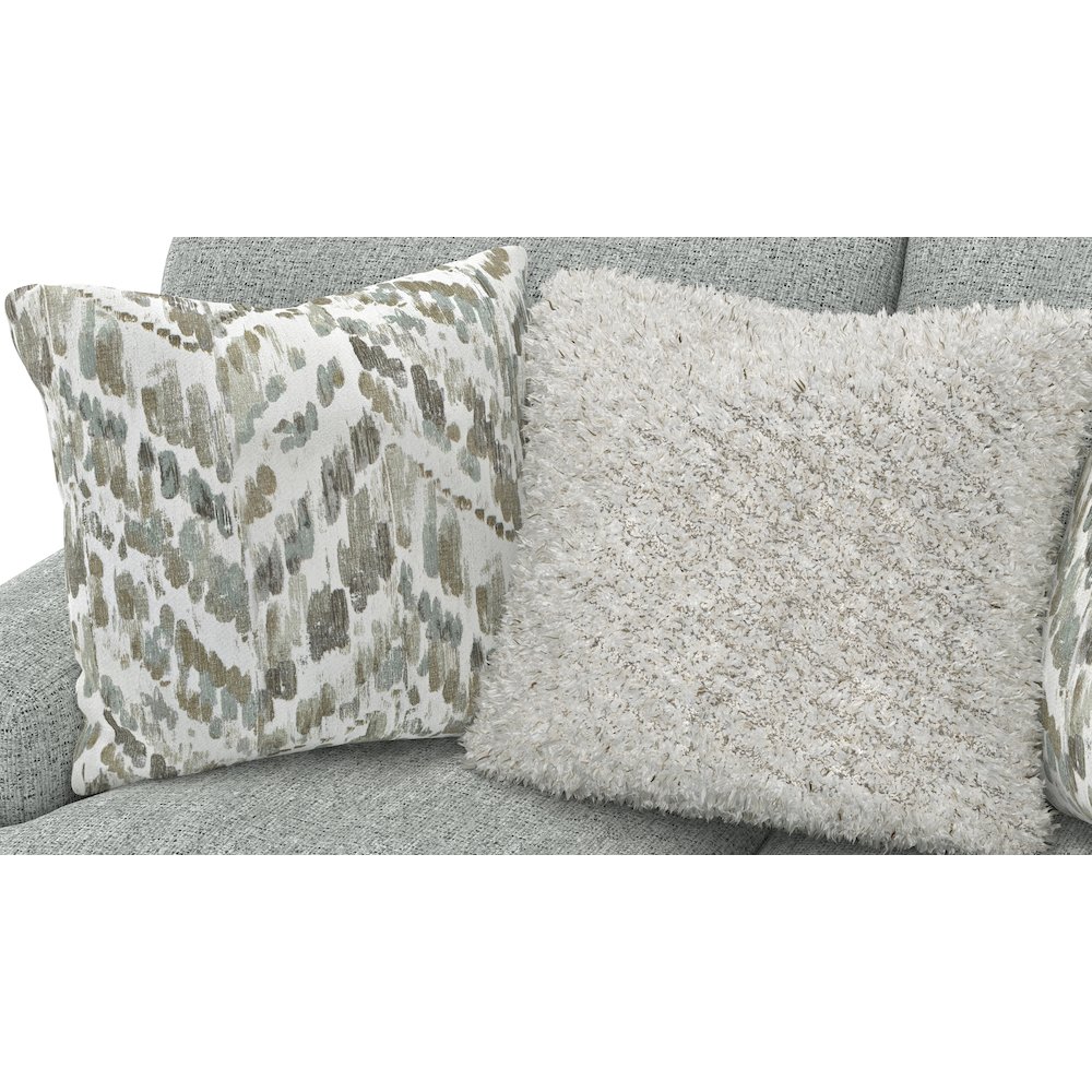 Brett Loveseat with Cuddler Cushions in Blue Color. Picture 11