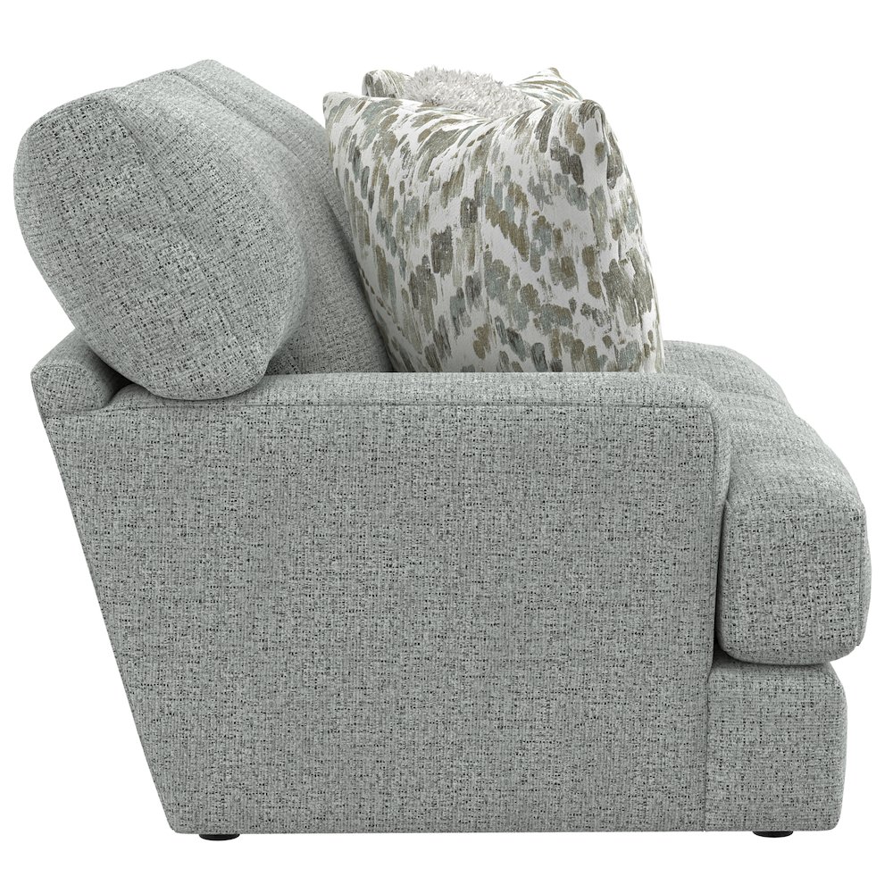 Brett Loveseat with Cuddler Cushions in Blue Color. Picture 6