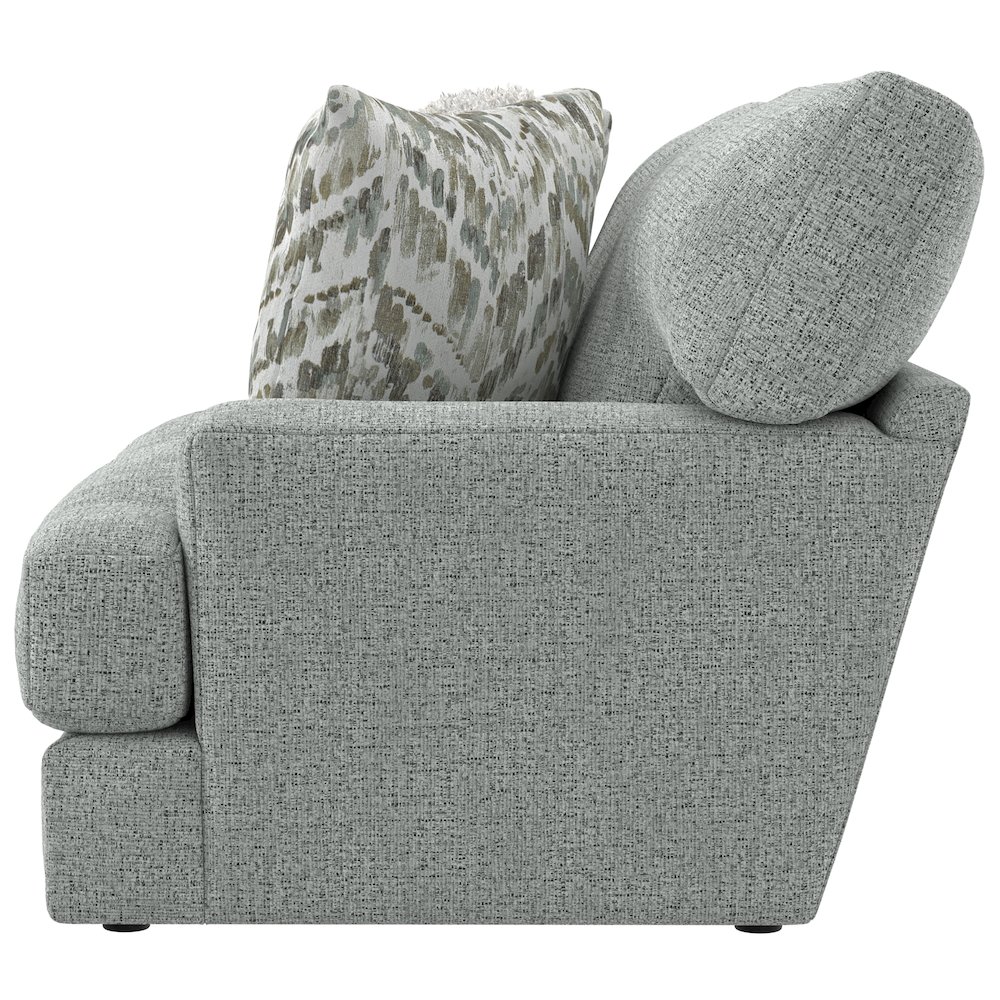 Brett Loveseat with Cuddler Cushions in Blue Color. Picture 7